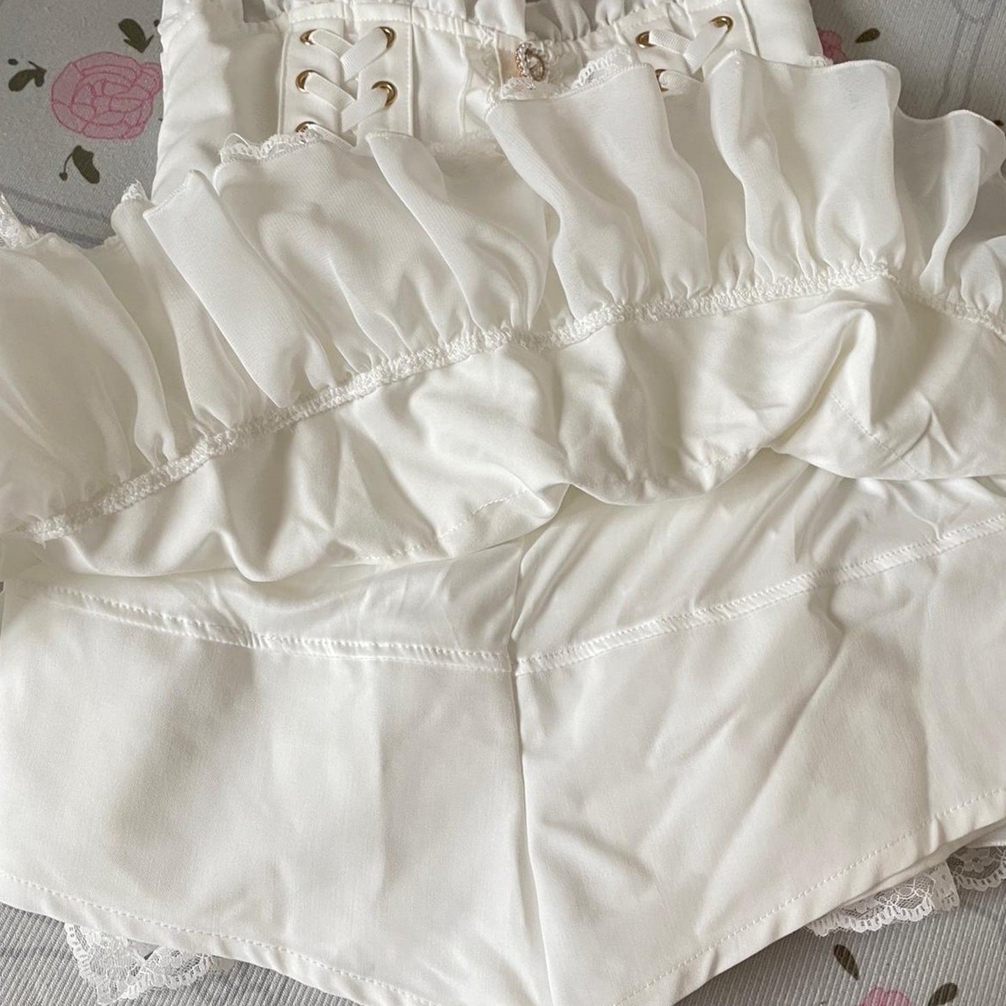 Liz Lisa white laceup corset skirt – dreamy himekaji style 5