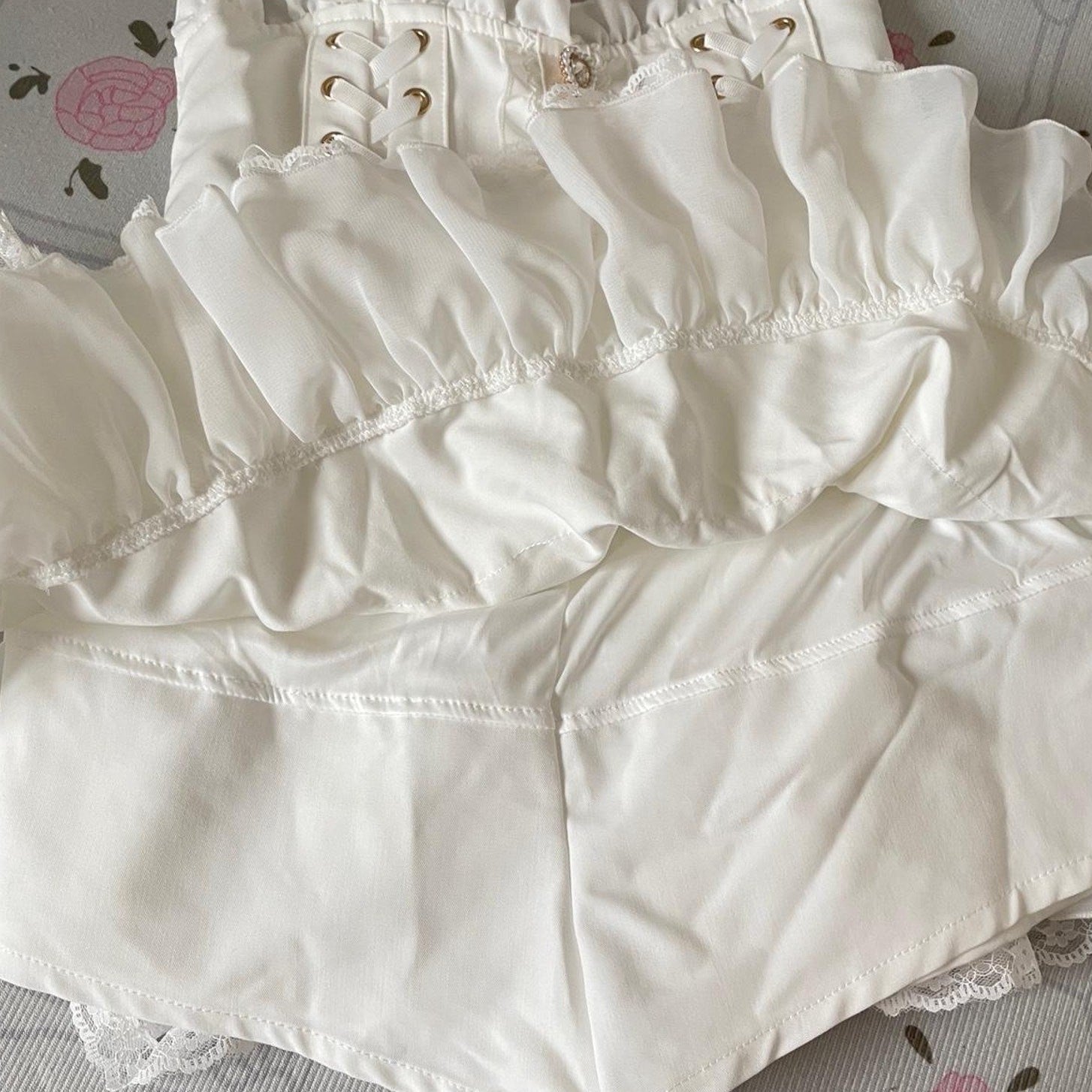 Liz Lisa white laceup corset skirt – dreamy himekaji style 5