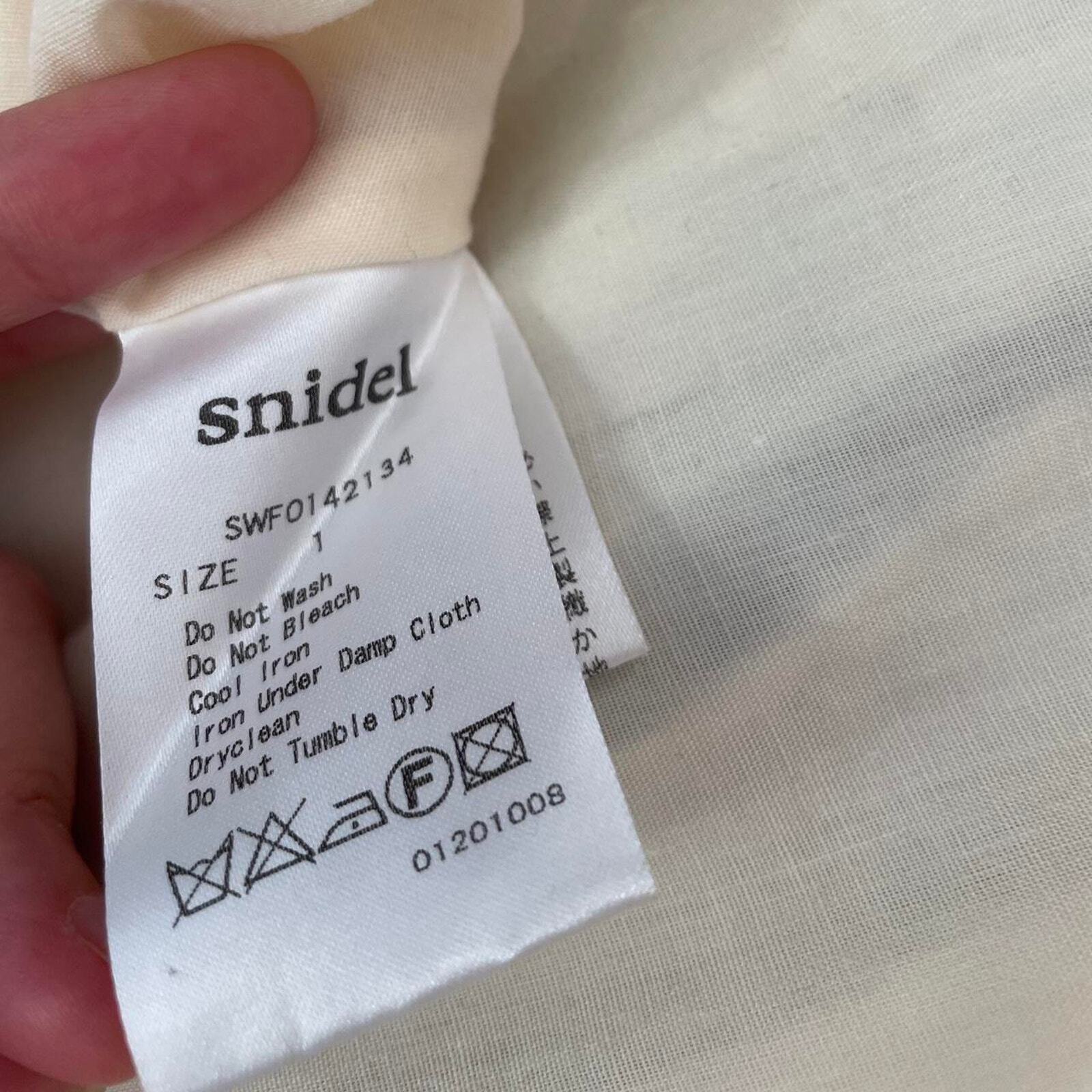 Japanese brand Snidel floral print dress with flare skirt high-quality structure6