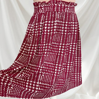 Axes femme one-piece houndstooth/ checkered dress 2