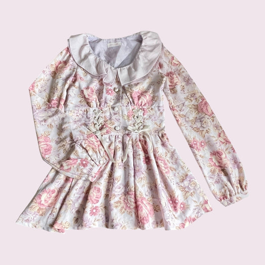 Liz Lisa Floral Long Sleeve Blouse Dress – Classic Romantic Style0