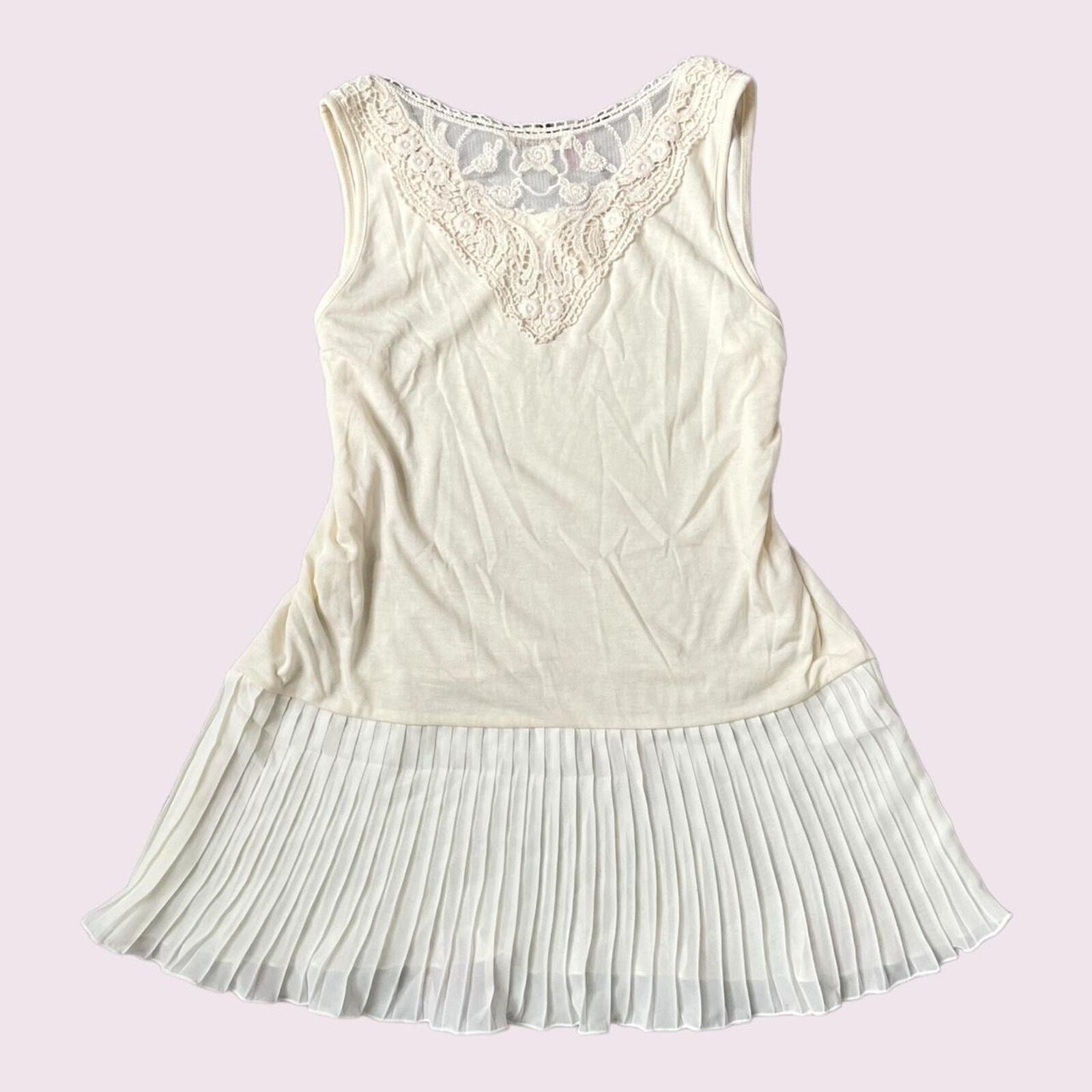 Axes Femme vest top/ mini sleeveless dress with embroidery and a pleated skirt 1