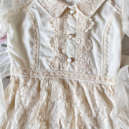 Sheer lacetrimmed blouse dress – possibly Liz Lisa (label removed)3