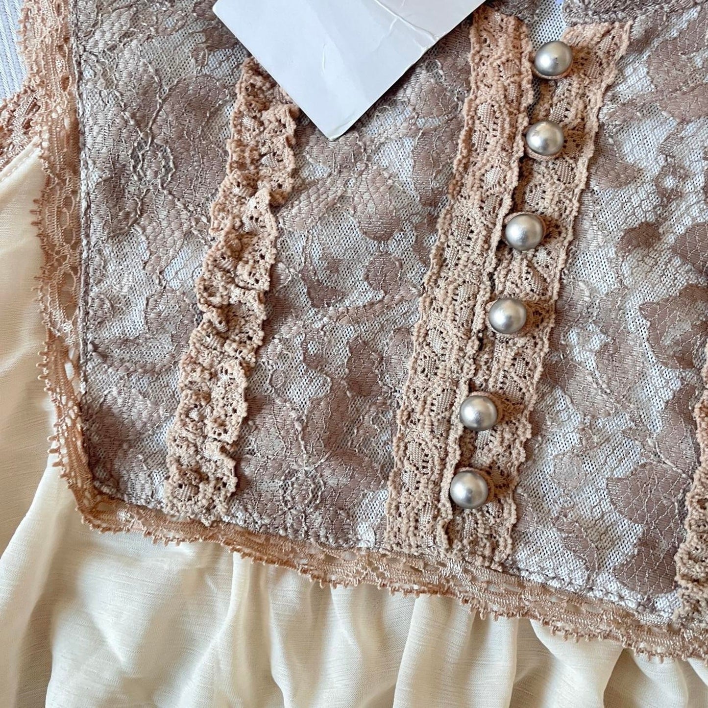 Axes Femme chiffon lace tunic top – bnwt Japan brand4