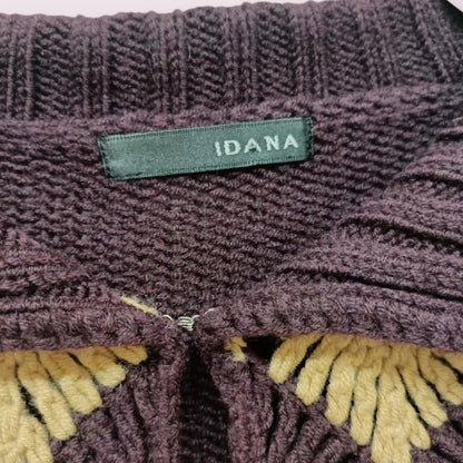 IDANA Y2k vintage crochet pattern cardigan Japanese retro style mori kei shoujo3