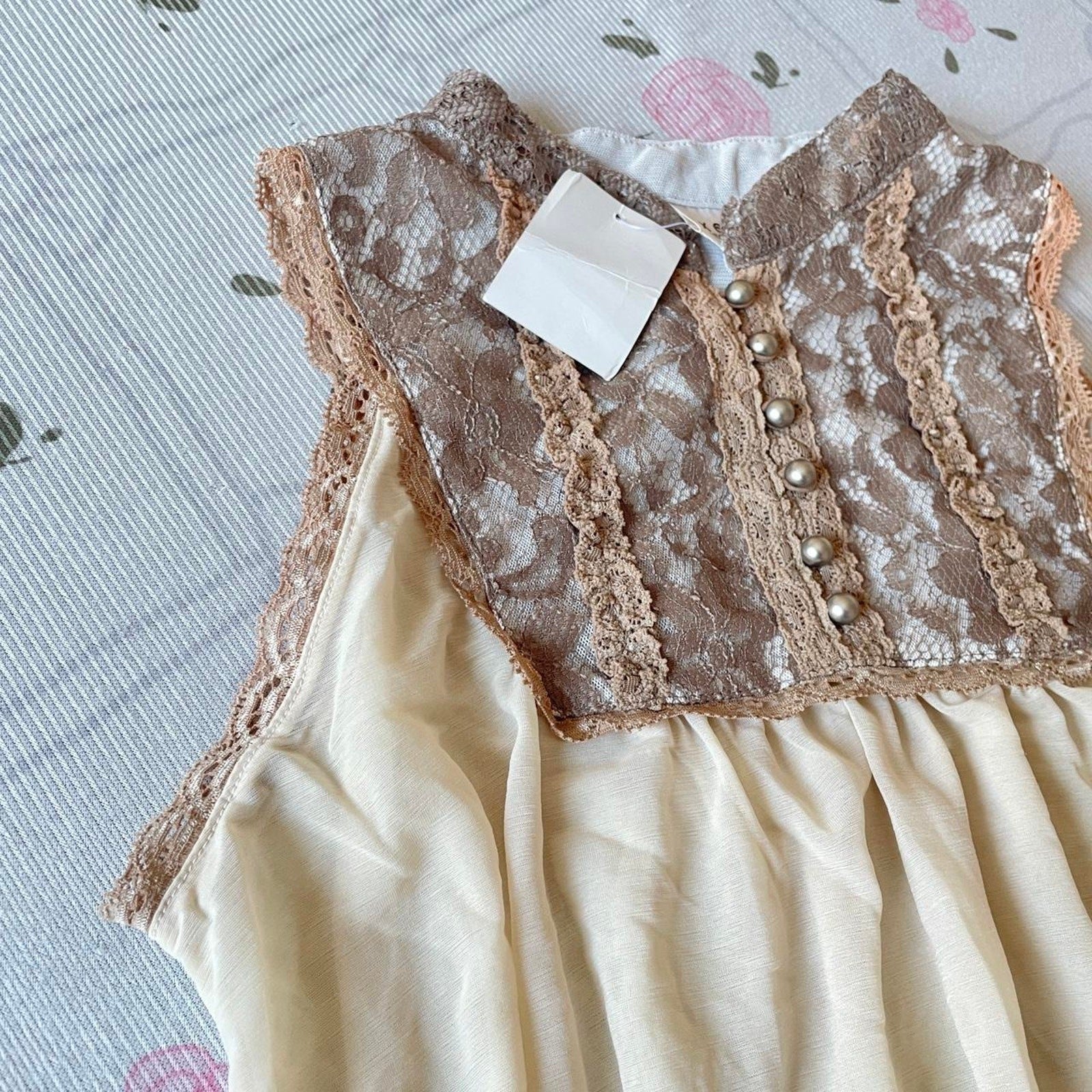 Axes Femme chiffon lace tunic top – bnwt Japan brand5