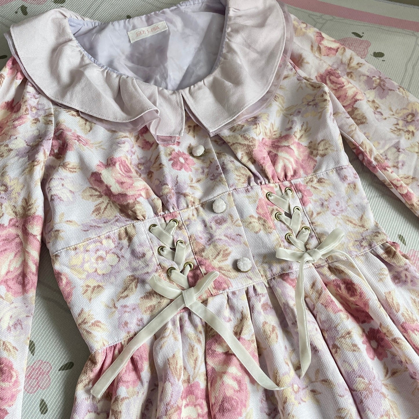Liz Lisa Floral Long Sleeve Blouse Dress – Classic Romantic Style3