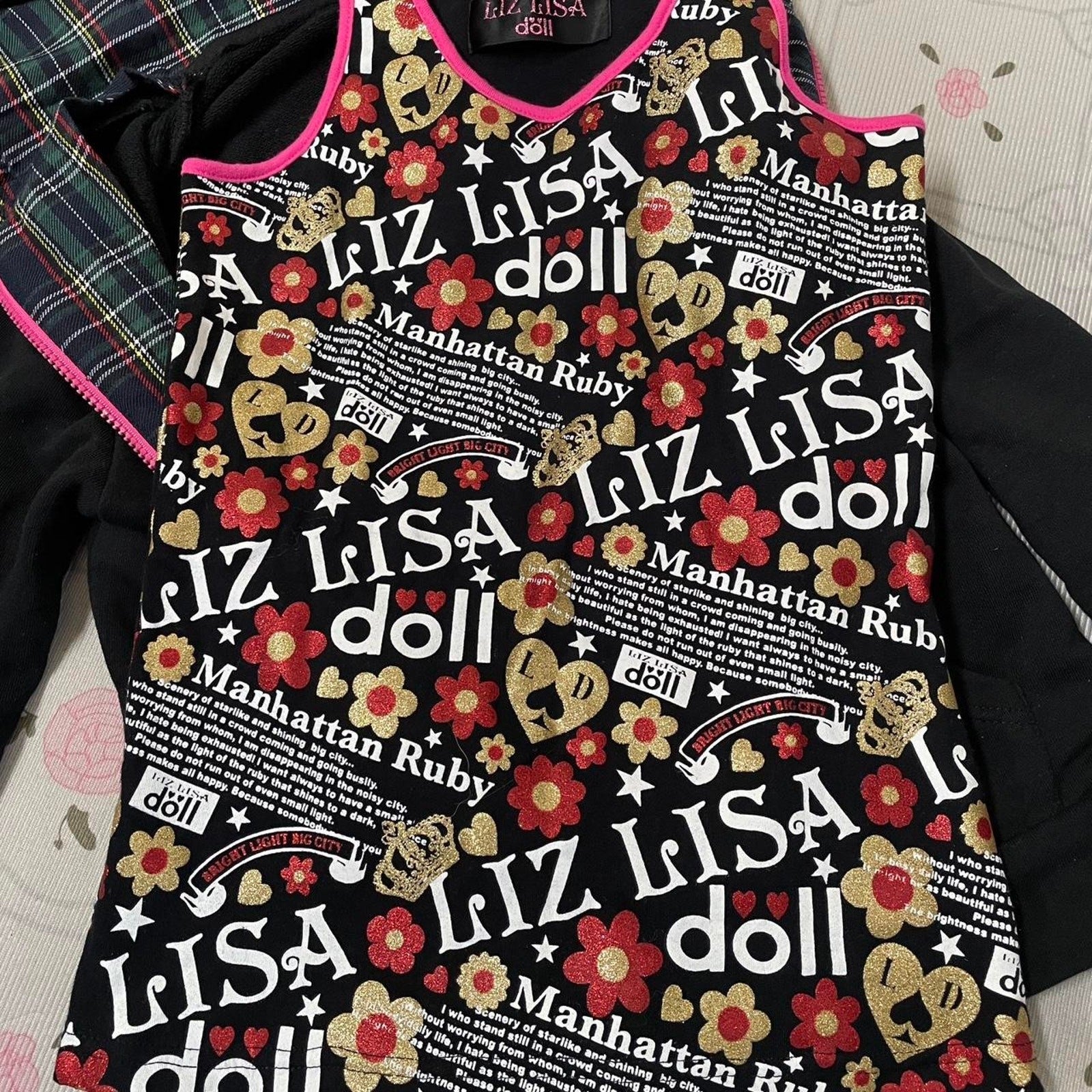 Liz Lisa Doll hoodie & tank top set | retro y2k streetwear6