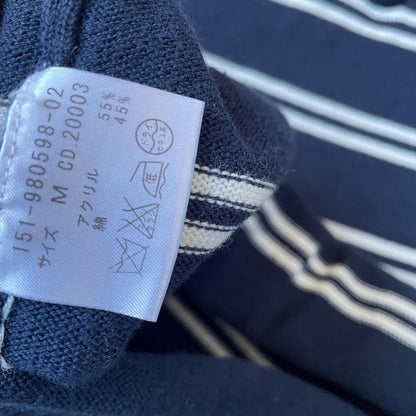 Japanese vintage navy striped knit top - japan retro kawaii style4