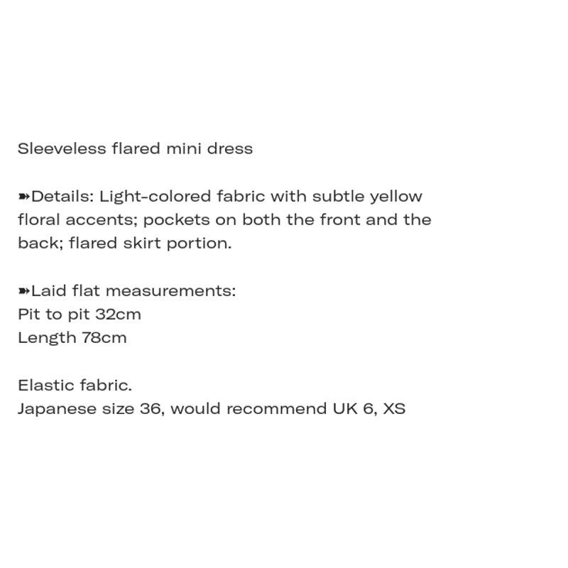 Sleeveless flared mini dress details6