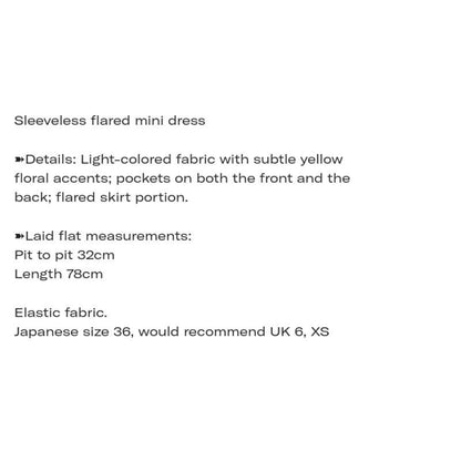 Sleeveless flared mini dress details6
