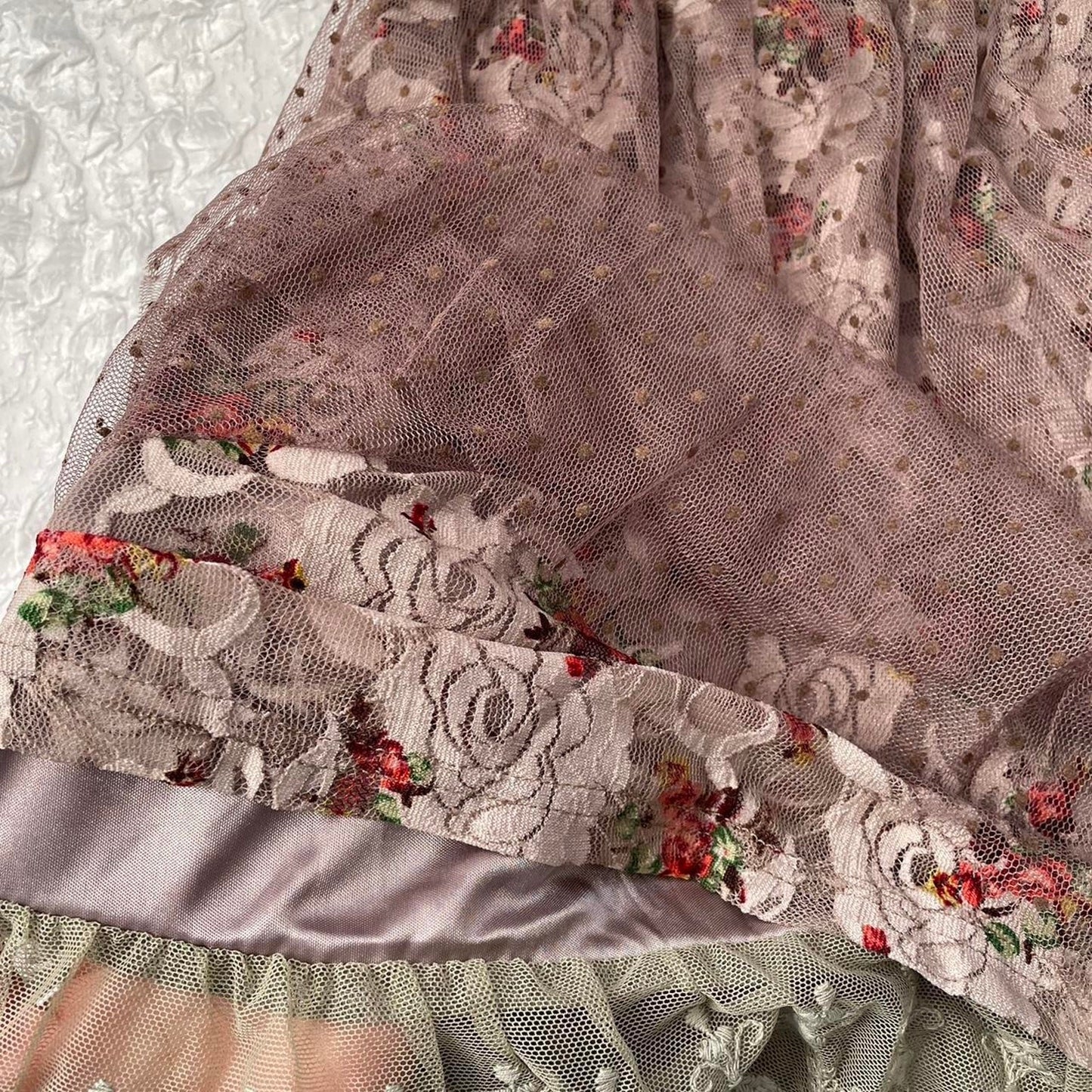 Vintage skirt three layers best fit uk 6/8, XS/S1