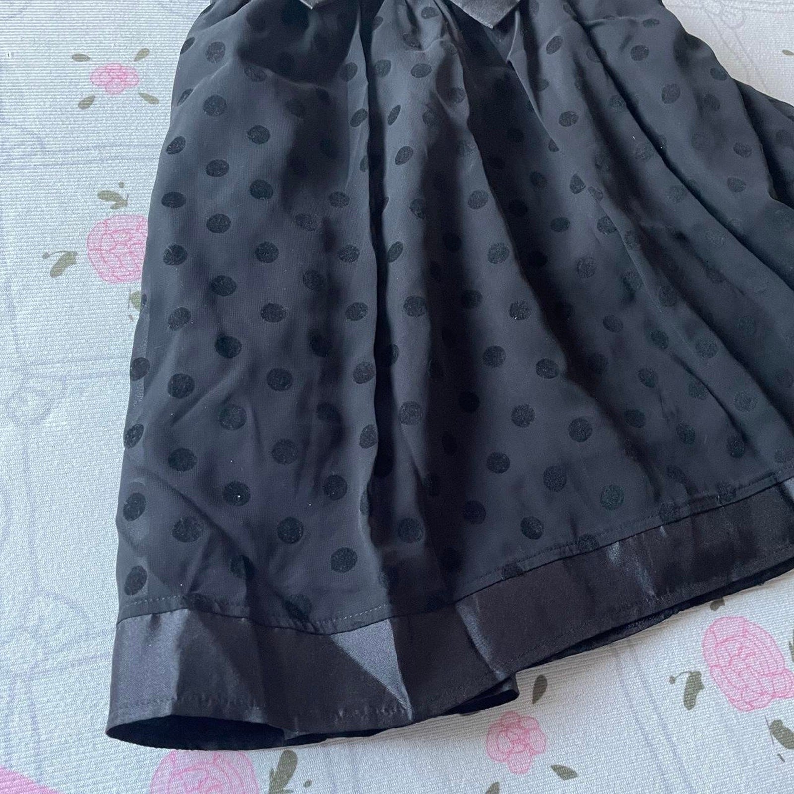 Tralala black polka dot JSK dress with waist bow detail brand new4