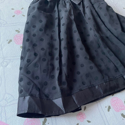 Tralala black polka dot JSK dress with waist bow detail brand new4