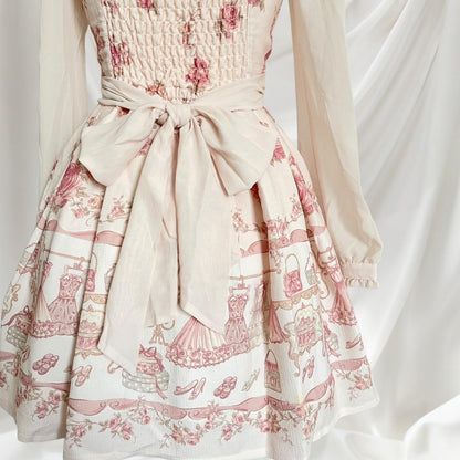 Liz Lisa romantic pink floral & tea party print dress3