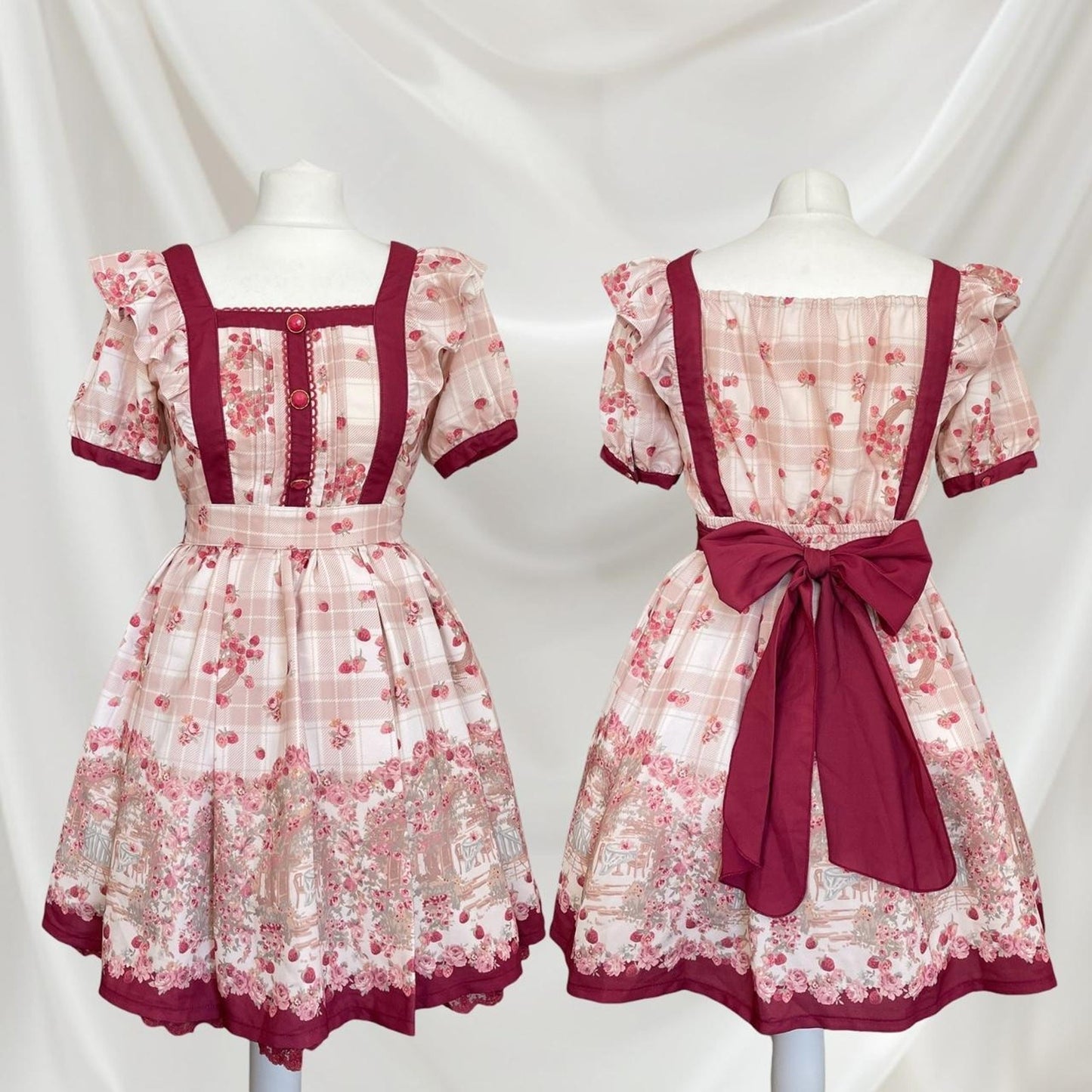 Liz Lisa cherry and rose print onesize dress 0