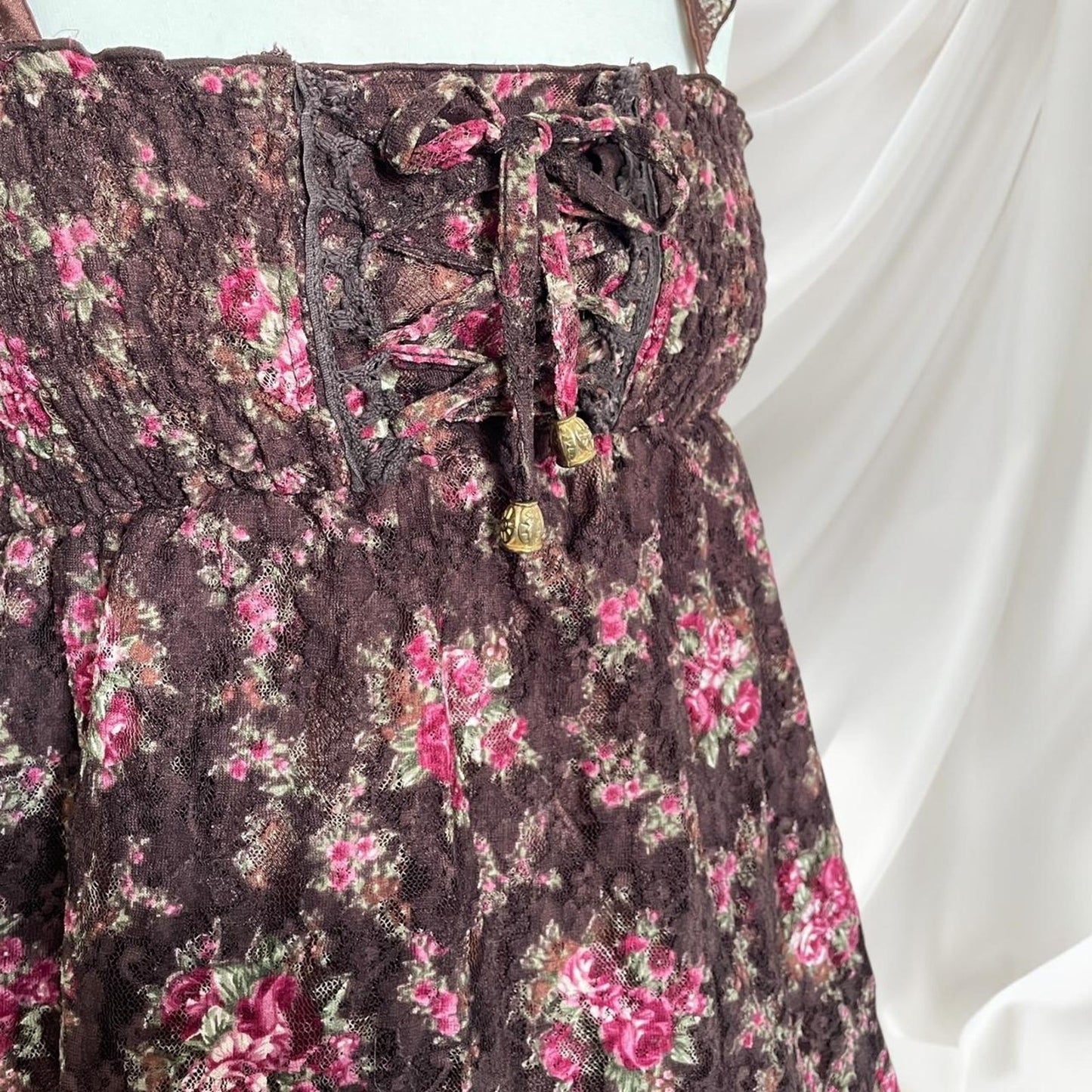 Liz Lisa floral laceup dress – rare classic old school himekaji3
