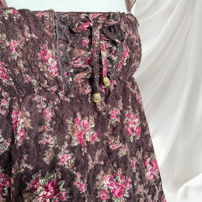 Liz Lisa floral laceup dress – rare classic old school himekaji3