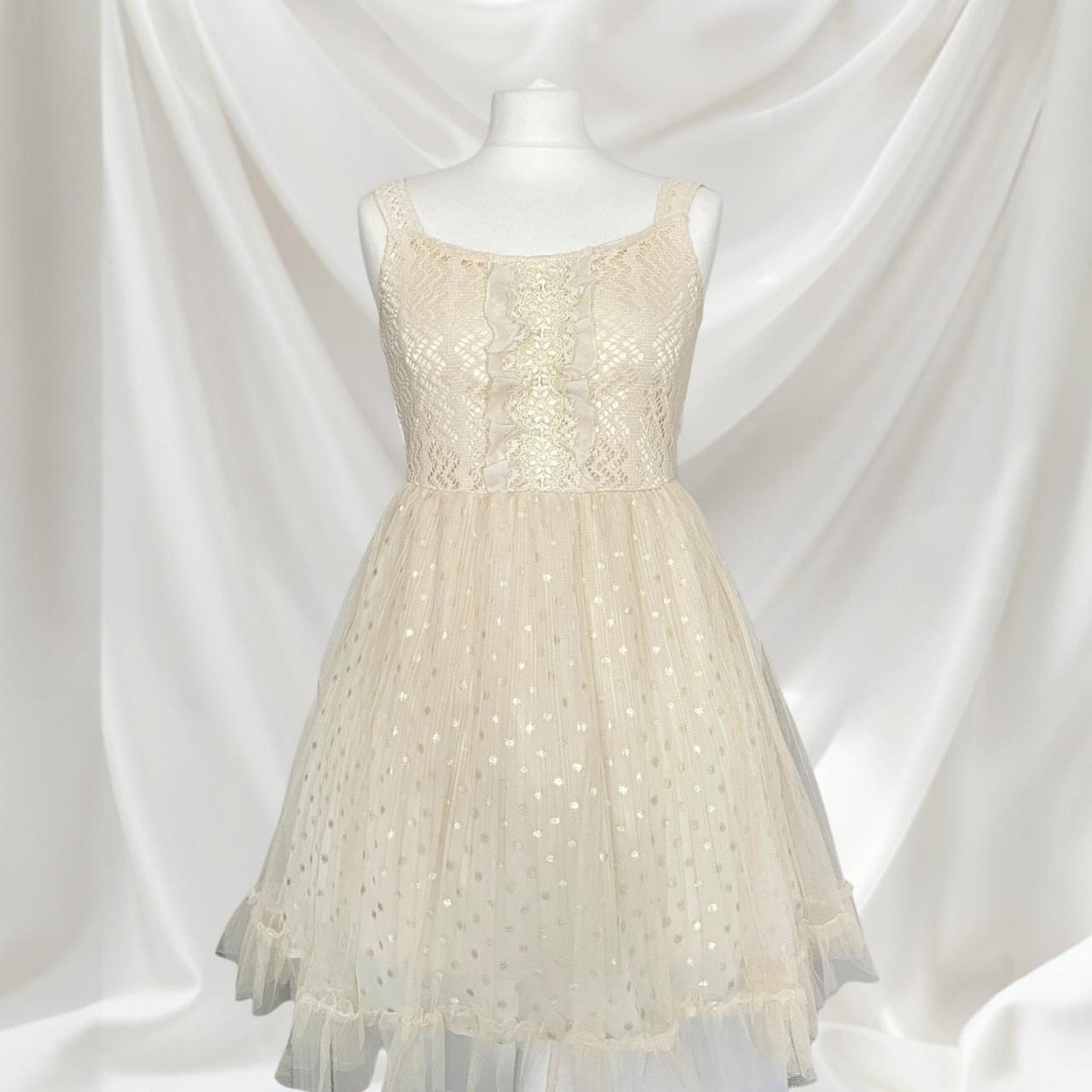 Axes femme tiered lace tulle dress 0