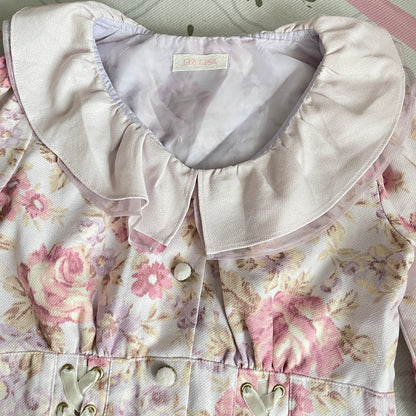 Liz Lisa Floral Long Sleeve Blouse Dress – Classic Romantic Style2