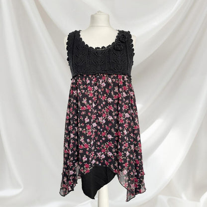 Axes femme irregular floral dress1