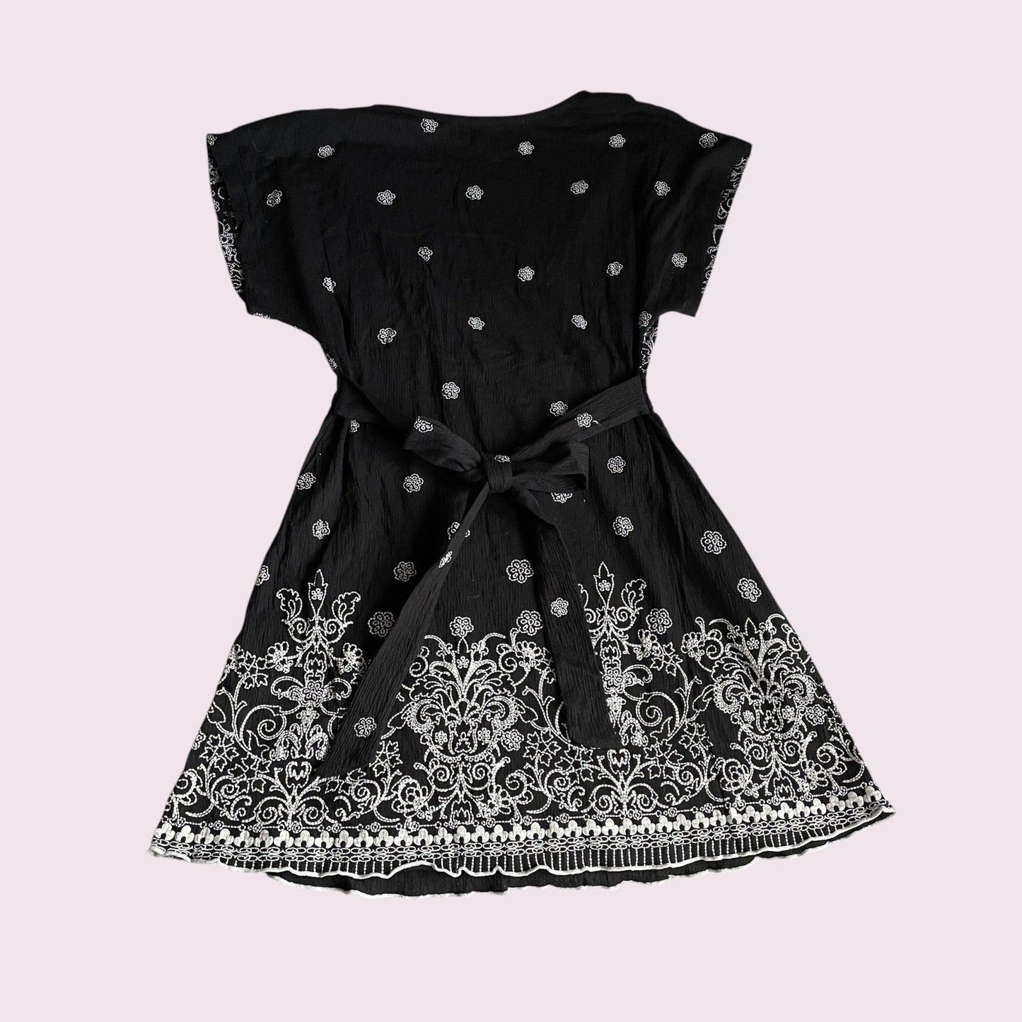 Japanese Vintage Black Embroidered Top1
