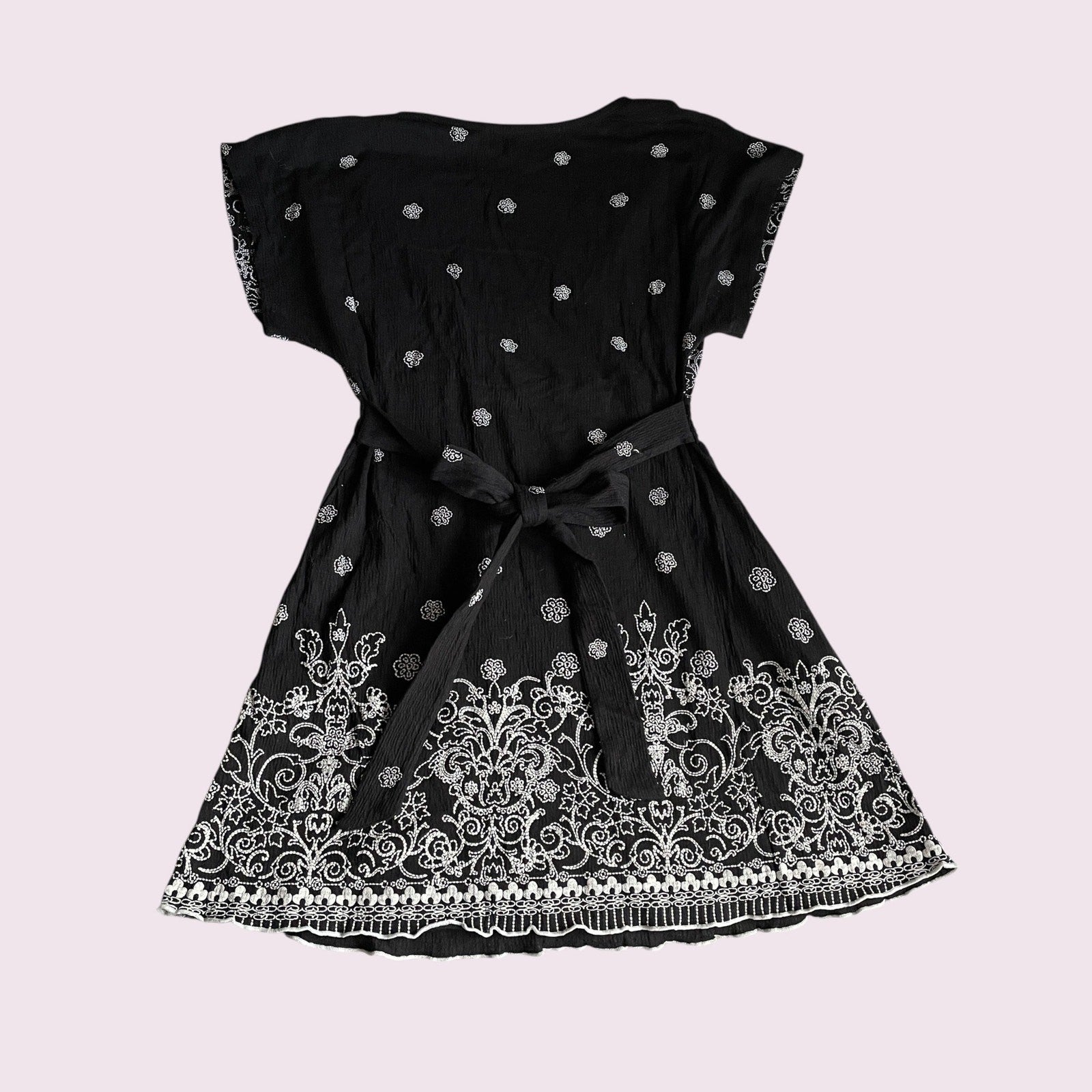 Japanese Vintage Black Embroidered Top1