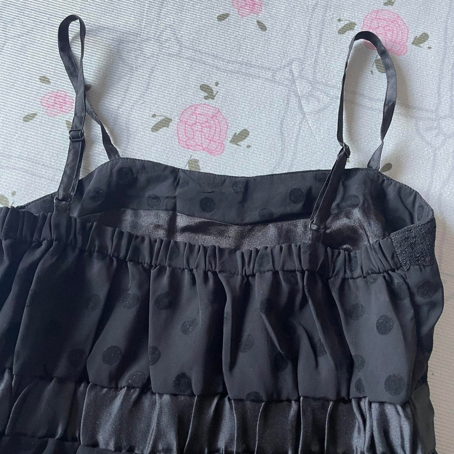 Tralala black polka dot JSK dress with waist bow detail brand new3