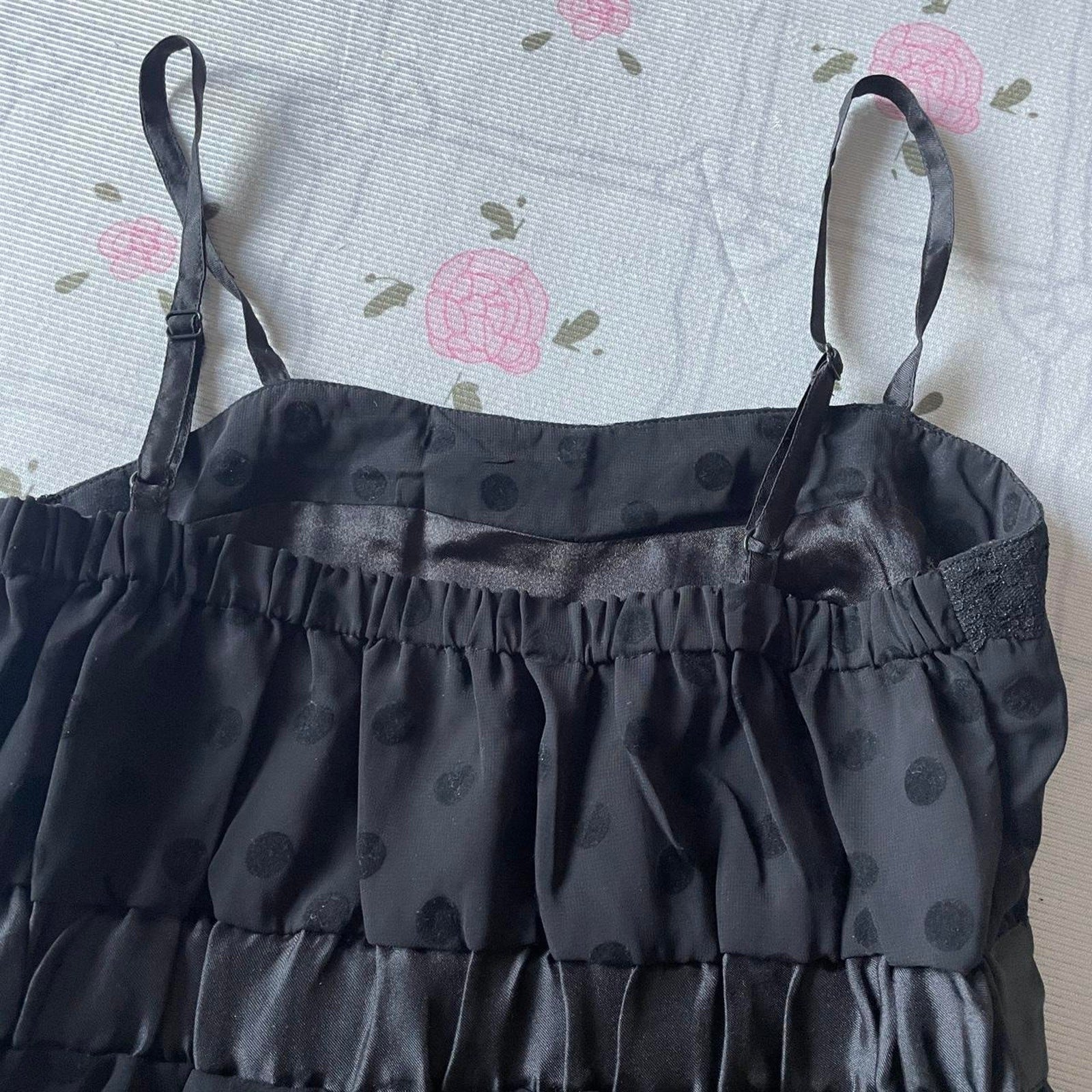 Tralala black polka dot JSK dress with waist bow detail brand new3