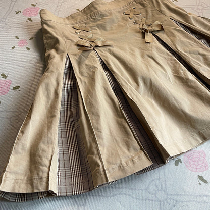 Mezzo Piano Pleated Skirt with Inner Shorts – Girly / Japanese Preppy Style3