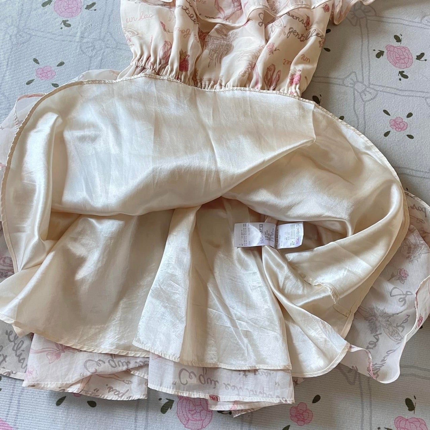 Liz Lisa pastel pink floral bowtie dress, Japan sweet whimsical style5