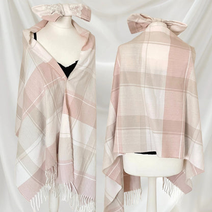 Liz Lisa Check Scarf with Detachable Bow – Himekaji / Sweet Lolita Style6