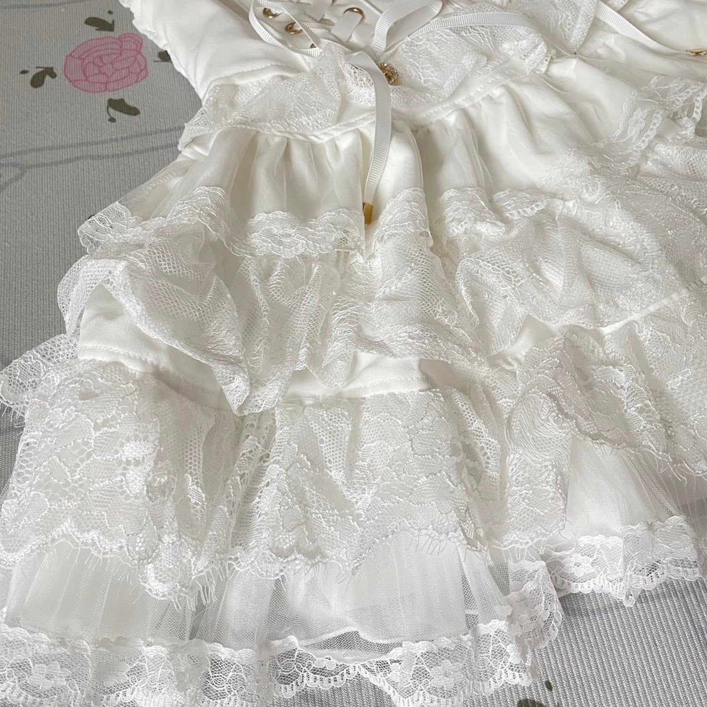 Liz Lisa white laceup corset skirt – dreamy himekaji style 4