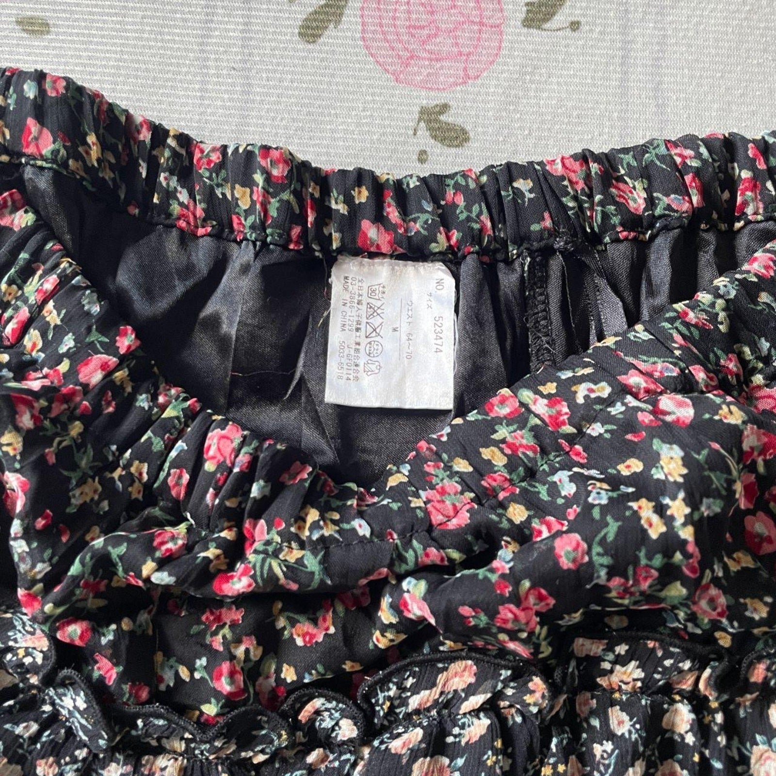 Japanese Vintage Layered Floral Skirt – Mori Kei / J-fashion2