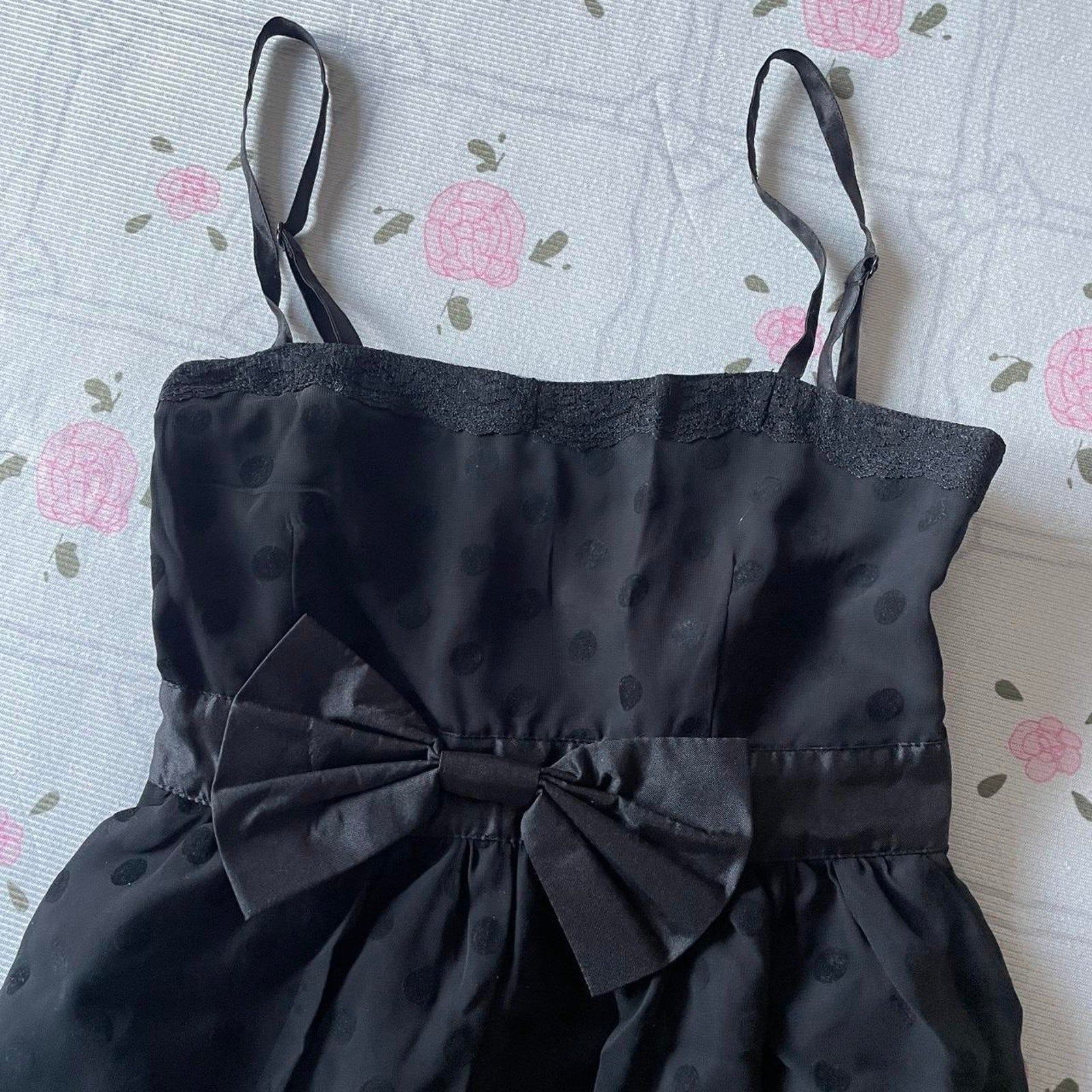 Tralala black polka dot JSK dress with waist bow detail brand new7