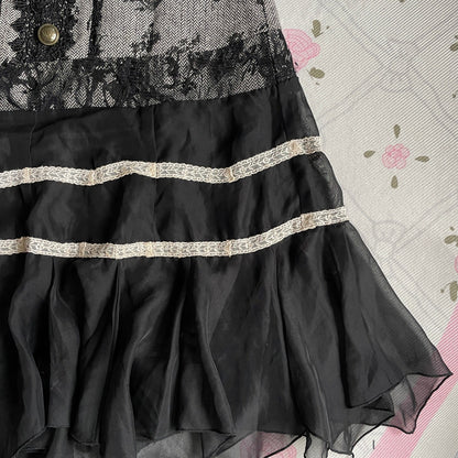 Axes Femme Black & Grey Lace Dress (blouse not included)6