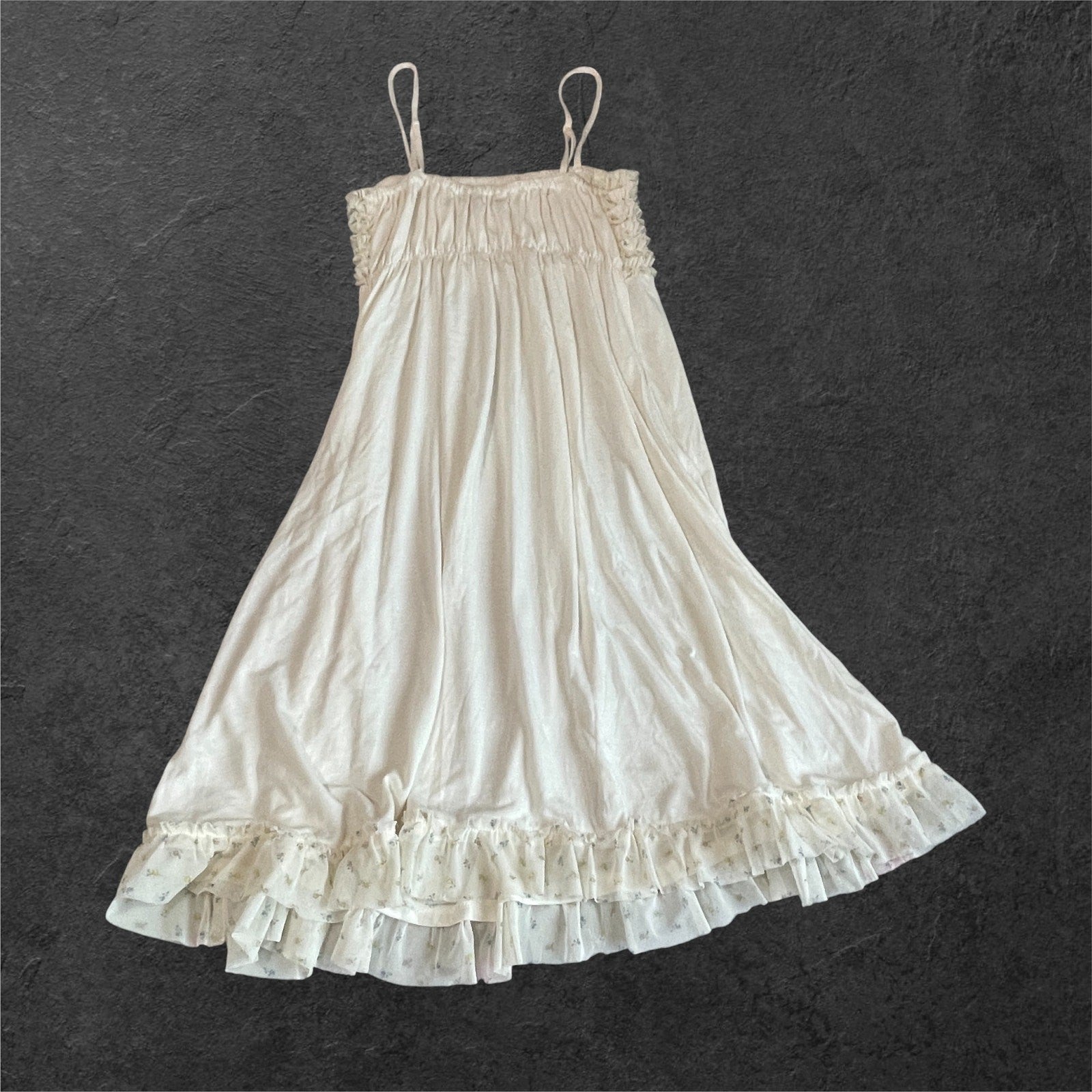 Gelato Pique Ruffle Shirred Ruffle Camisole Dress Roomwear Loungewear6