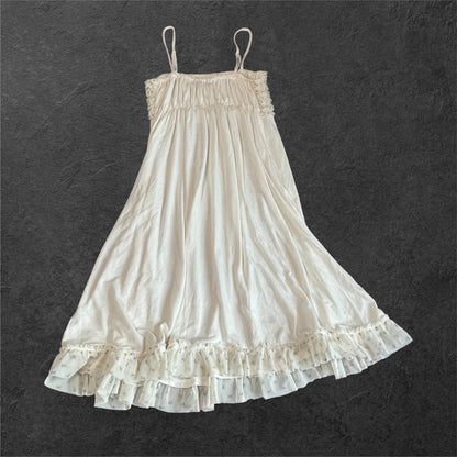 Gelato Pique Ruffle Shirred Ruffle Camisole Dress Roomwear Loungewear6