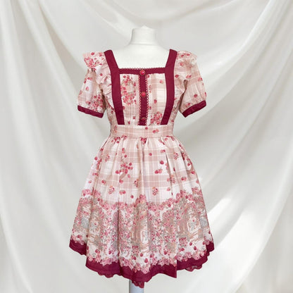 Liz Lisa cherry and rose print onesize dress 1