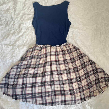 Plaid/ gingham dress Japanese brands1