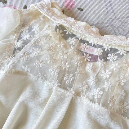 Liz Lisa lace blouse with ribbon bow – kawaii gyaru top4