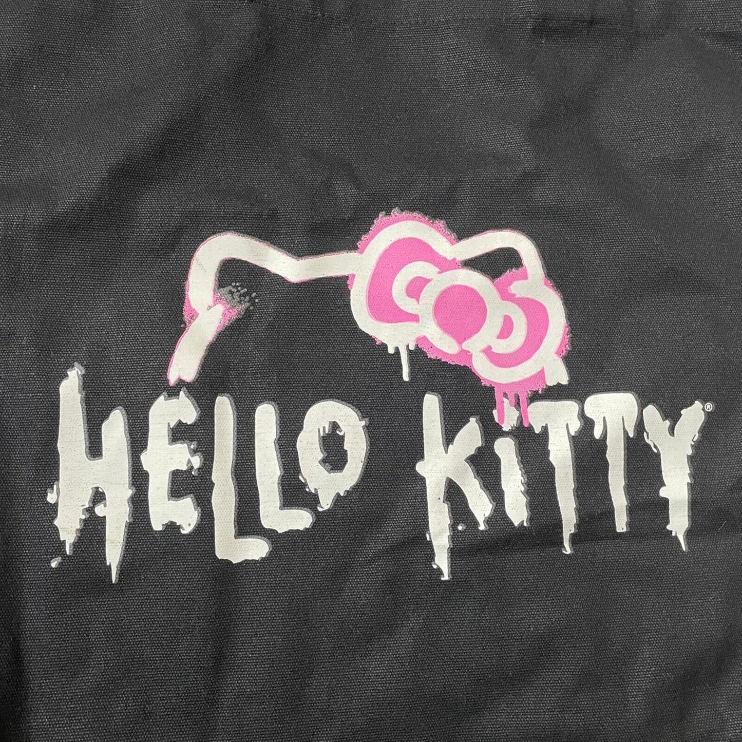 Hello Kitty black cotton tote bag 2