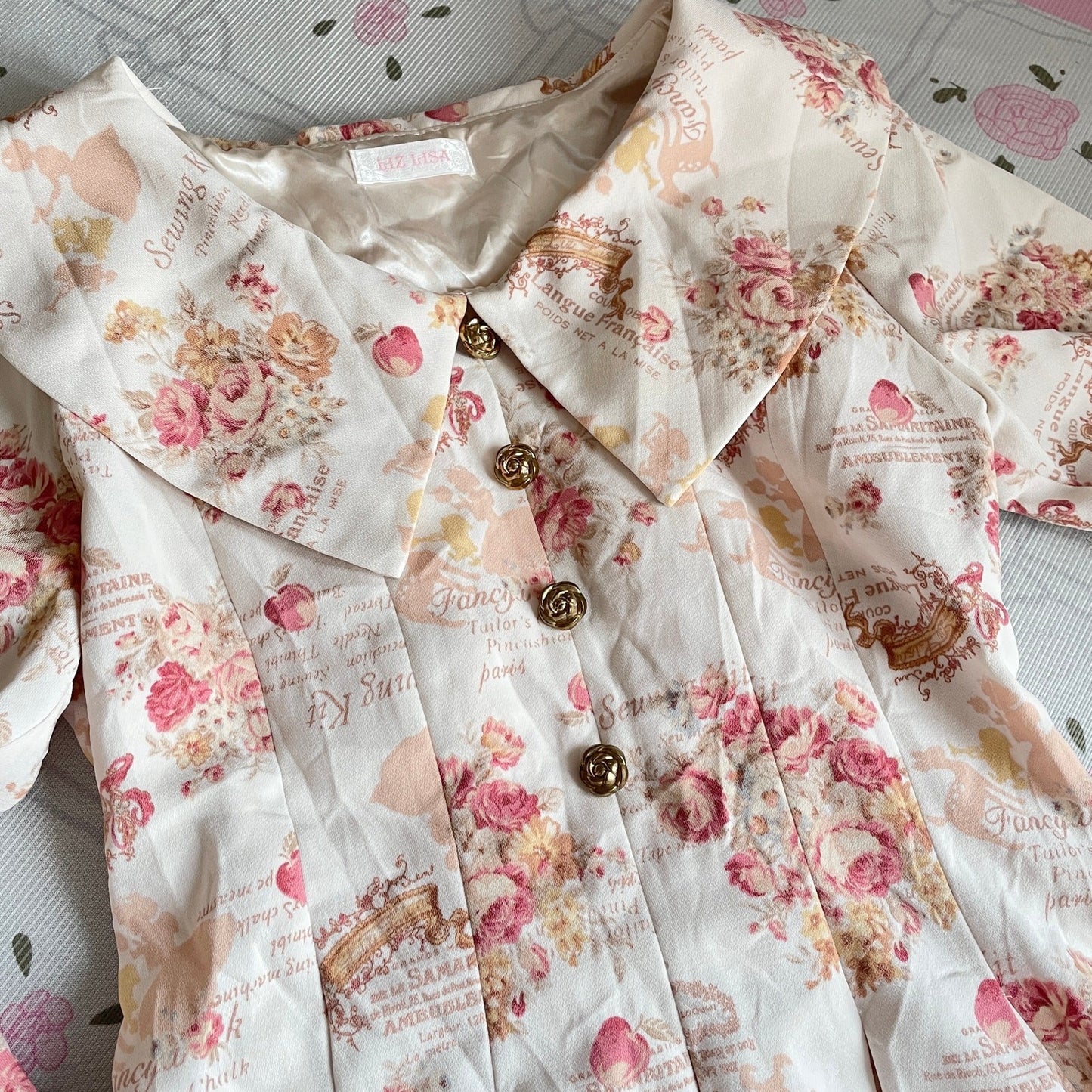 Liz Lisa Floral Long Sleeve Dress – Classic Himekaji Style2
