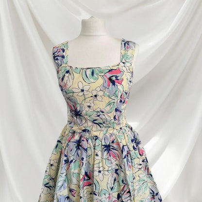 Japanese brand Snidel floral print dress with flare skirt high-quality structure1