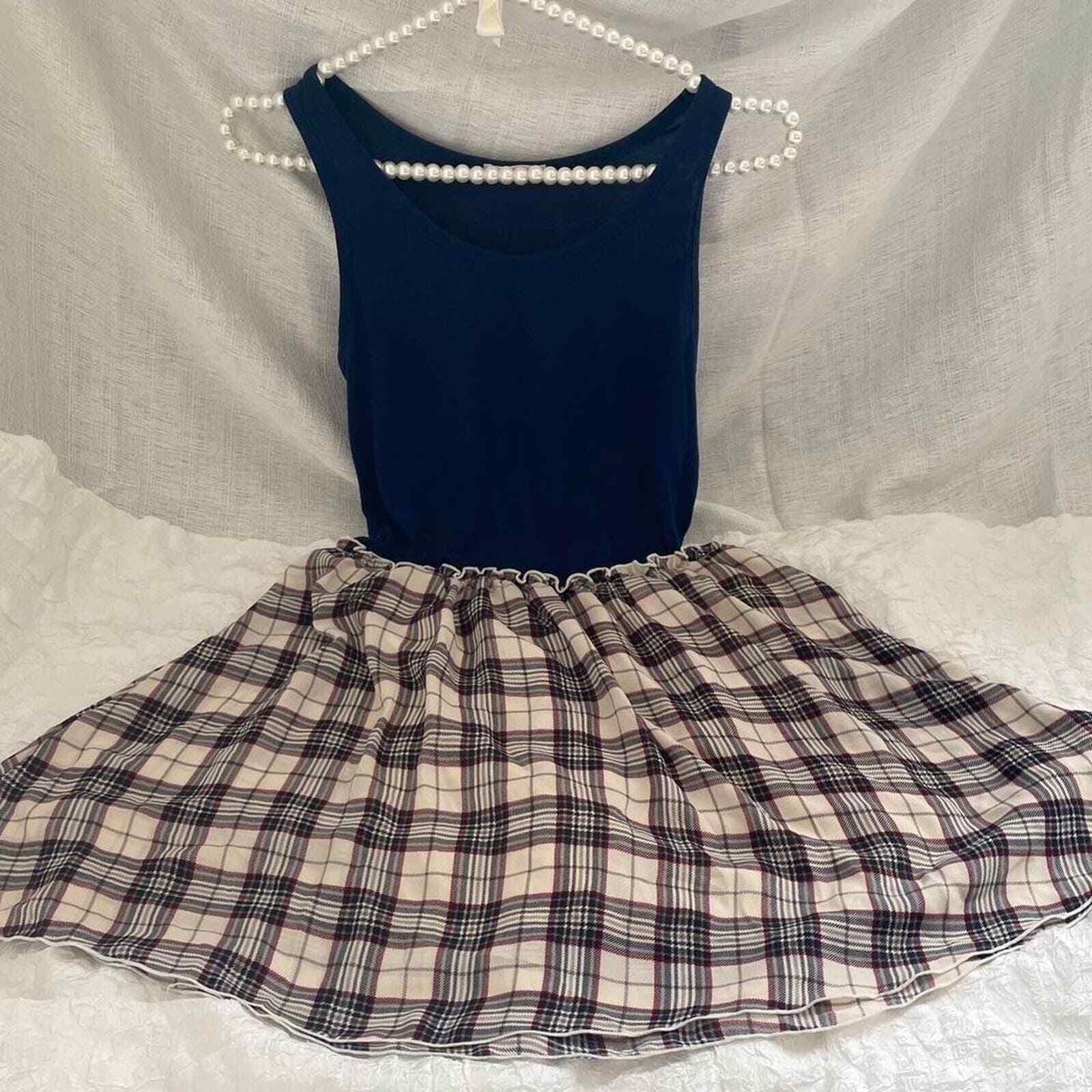 Plaid/ gingham dress Japanese brands2