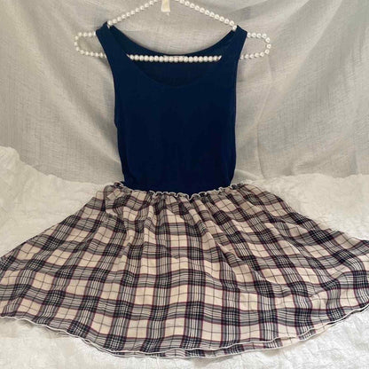 Plaid/ gingham dress Japanese brands2