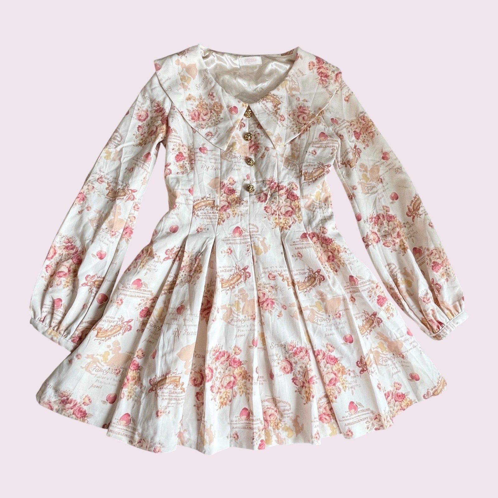 Liz Lisa Floral Long Sleeve Dress – Classic Himekaji Style0
