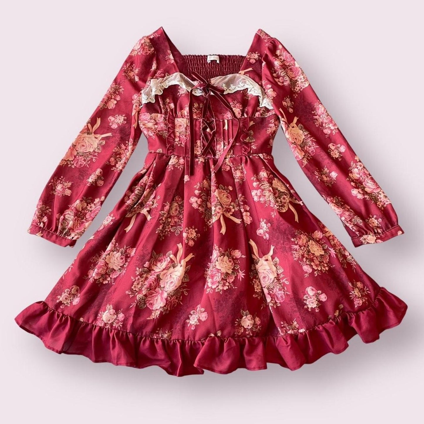Liz Lisa floral print long sleeve dress – with minor imperfections0