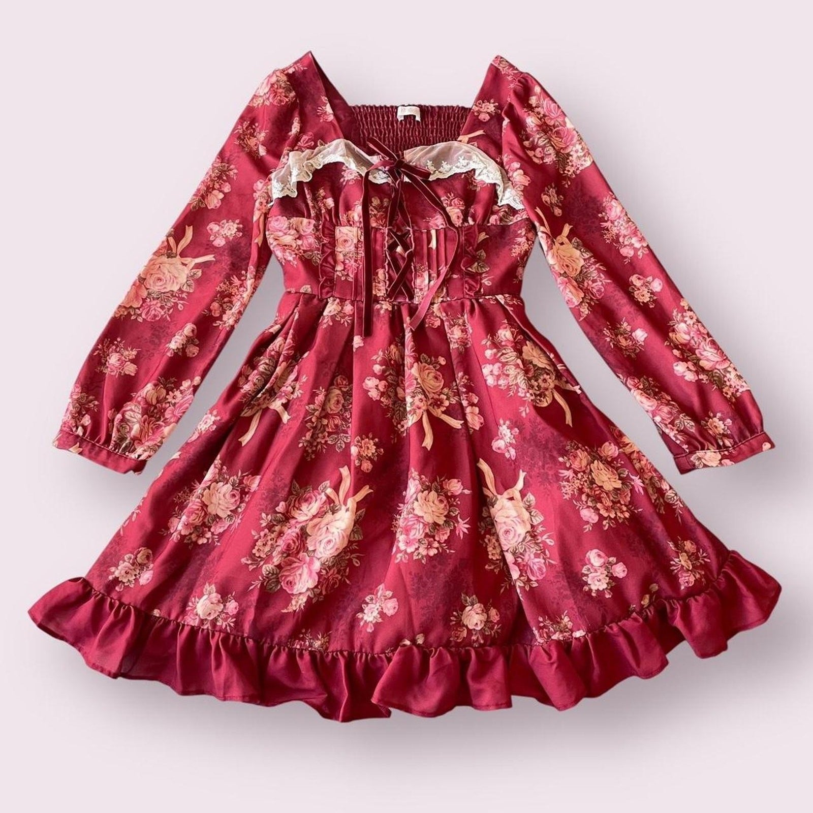 Liz Lisa floral print long sleeve dress – with minor imperfections0