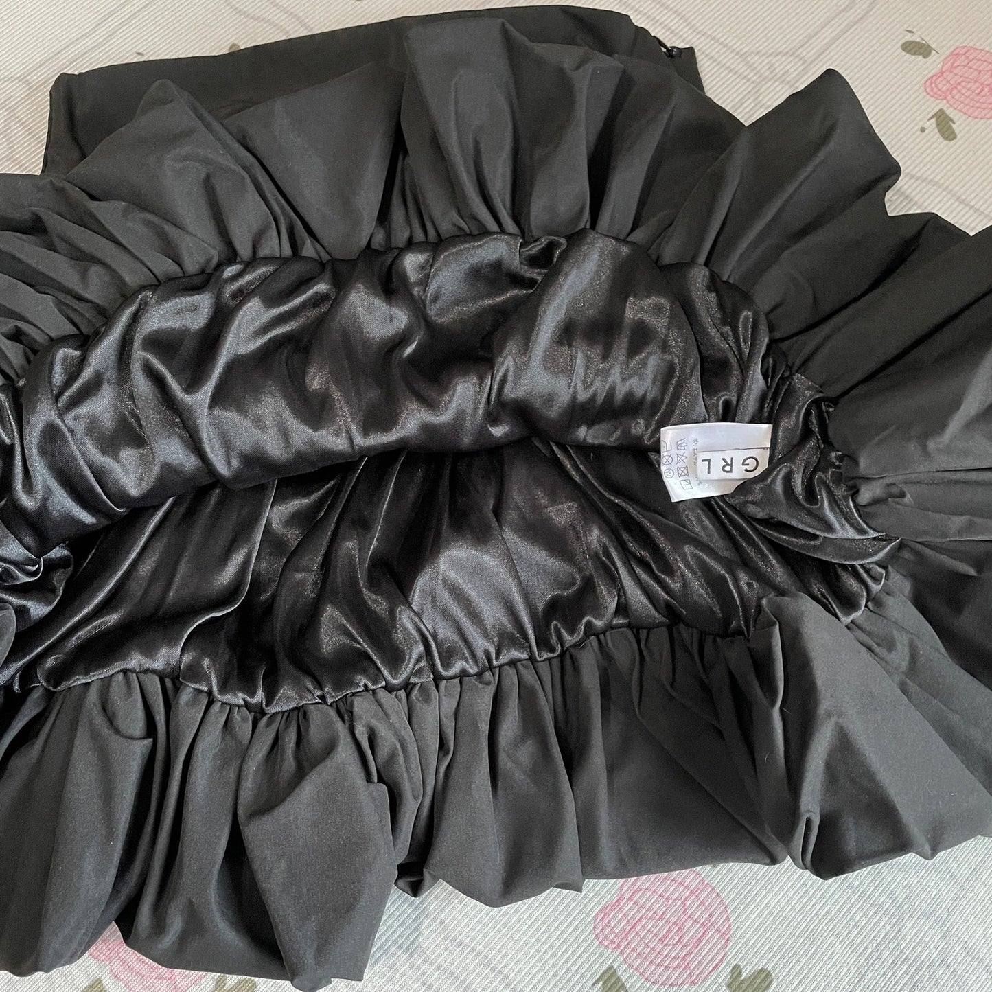 GRL Black 2-Way Bubble Tube Top / Mini Skirt2
